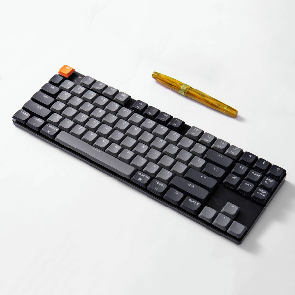 Keychron K1 QMK (Ver.6) Wireless White Backlight (Keychron Milk POM Red Switch)